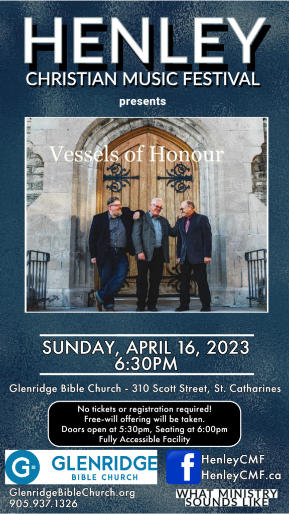 Henley Concert - Vessels of Honour - April 16, 2023