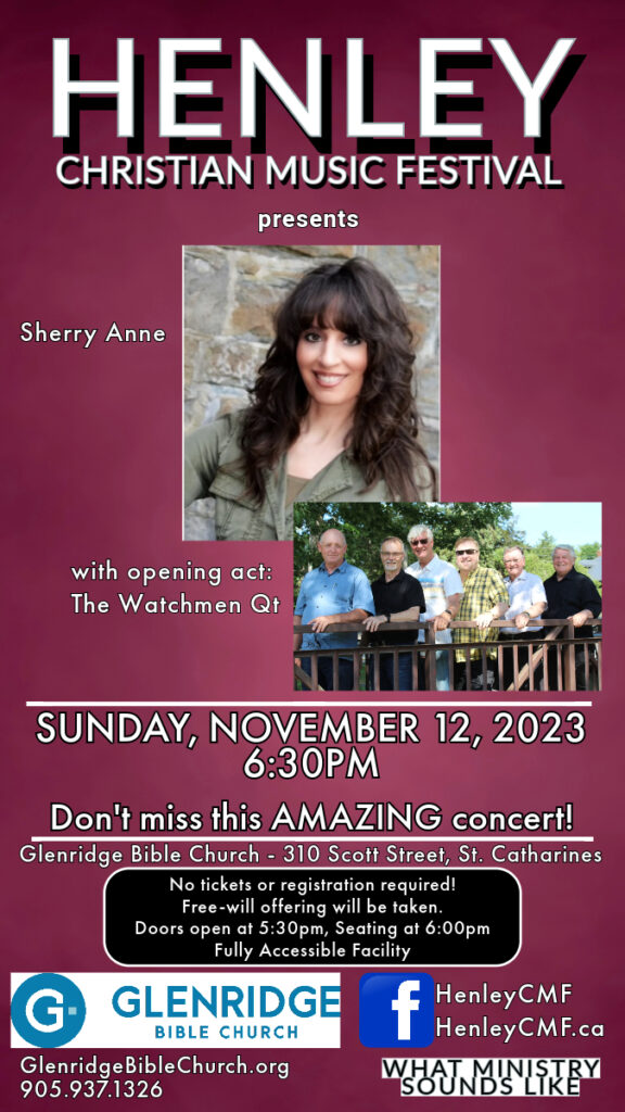 Sherry Anne is a Billboard-charting artist, author, and award-winning songwriter. She is also a four-time Singing News Fan Awards Top 10 nominee with national charting releases in Christian music radio. 

Born partially deaf and with a speech impairment, she brings her life story of overcoming adversity and other obstacles to national Christian networks such as 100 Huntley Street and TBN and shares the message of the Gospel through her speaking and music platform across the country.