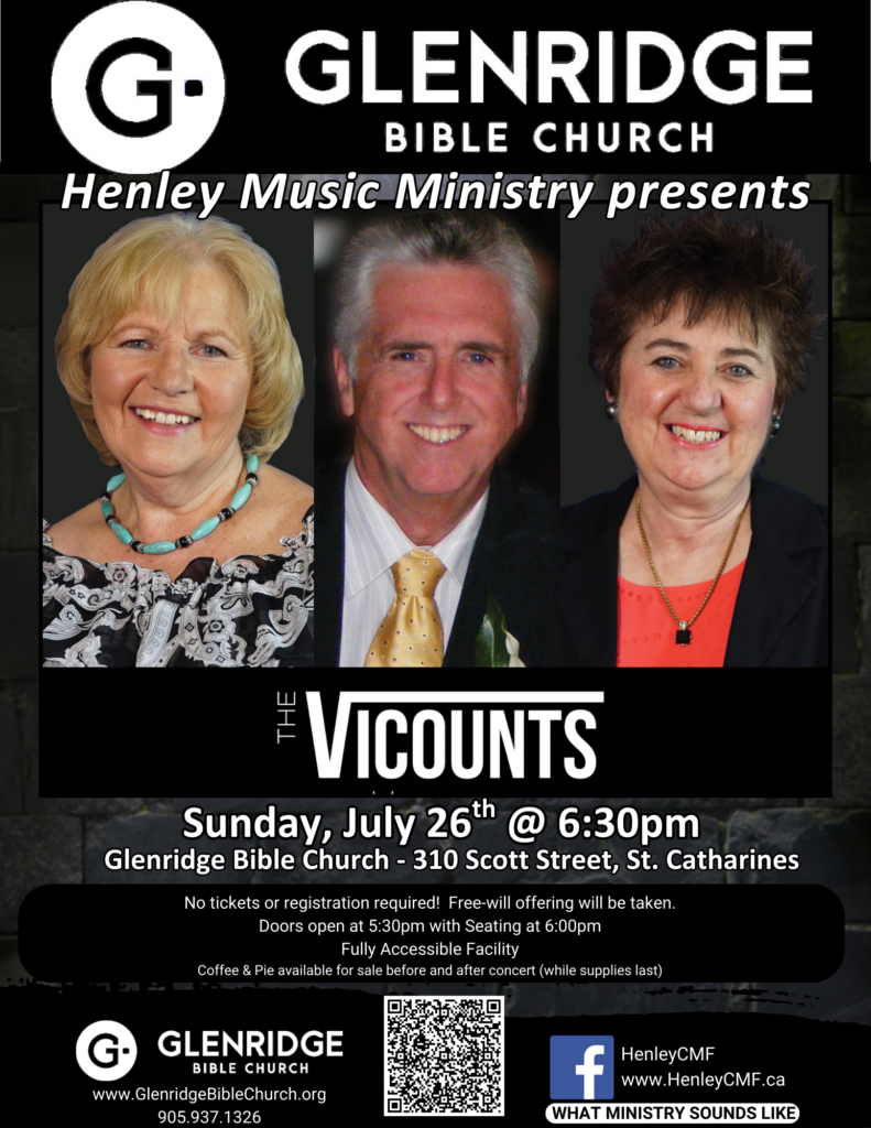 The Viscounts
July 26, 2026
6:30pm